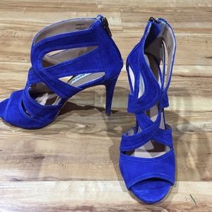 Steve Madden Blue suede shoes